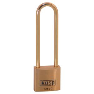 Kasp K12530L70BD Hangslot 30 mm Verschillend sluitend Goud-geel Sleutelslot