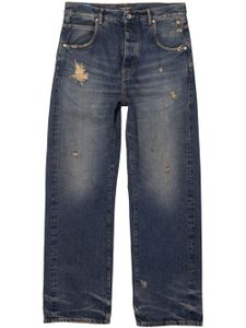 Purple Brand P018 ripped wide-leg jeans - Bleu