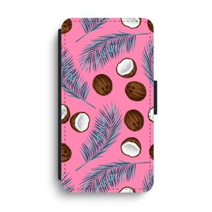 Kokosnoot roze: iPhone XS Max Flip Hoesje