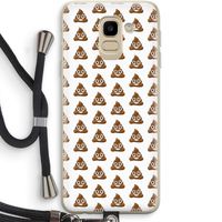 Poop emoji: Samsung Galaxy J6 (2018) Transparant Hoesje met koord