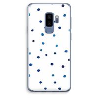 Blauwe stippen: Samsung Galaxy S9 Plus Transparant Hoesje