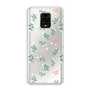 Small white flowers: Xiaomi Redmi Note 10 Lite Transparant Hoesje