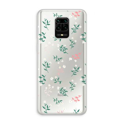 Small white flowers: Xiaomi Redmi Note 10 Lite Transparant Hoesje