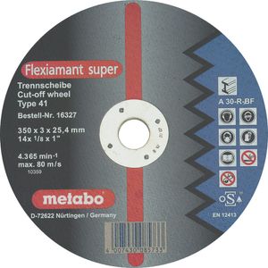 Metabo Accessoires Doorslijpschijf Ø 350x3,0x25,4 staal Flexiamant super - 10 stuks - 616339000