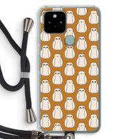 Uilen: Pixel 5 Transparant Hoesje met koord