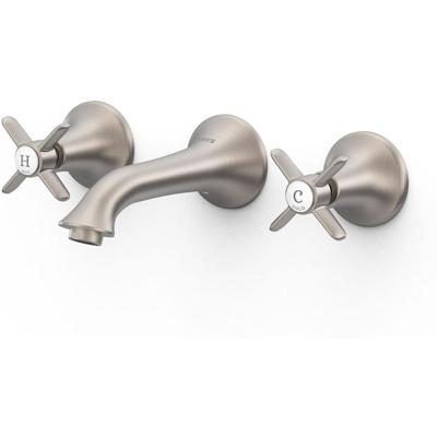 Wastafelkraan Tres Clasic | Inbouw | Mengkraan | Incl.Inbouwdeel | Vintage | RVS look