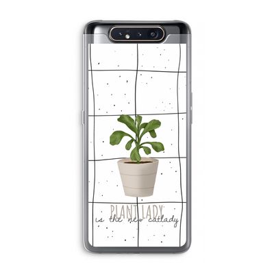 Kamerplant op vensterruit: Samsung Galaxy A80 Transparant Hoesje