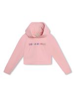 SONIA RYKIEL ENFANT hoodie à logo strassé - Rose - thumbnail