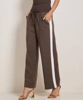 wide fit broek met streep