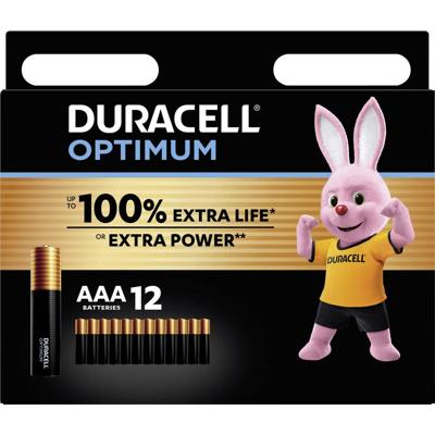 Duracell Optimum AAA batterij (potlood) Alkaline 1.5 V 12 stuk(s)