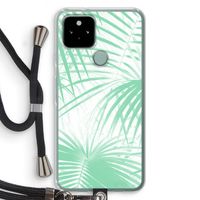Palmbladeren: Pixel 5 Transparant Hoesje met koord