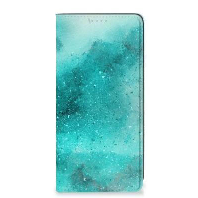 Bookcase Samsung Galaxy A21s Painting Blue Bookcase Samsung Galaxy A21s Painting Blue