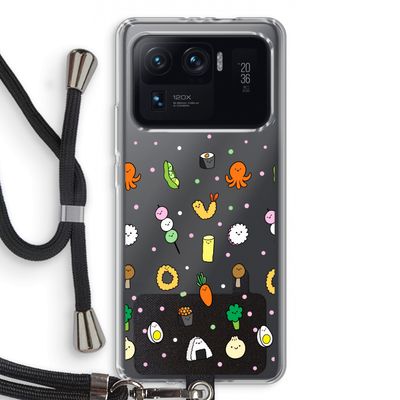 Happy bento friends: Xiaomi Mi 11 Ultra Transparant Hoesje met koord
