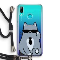 Cool cat: Huawei P Smart (2019) Transparant Hoesje met koord