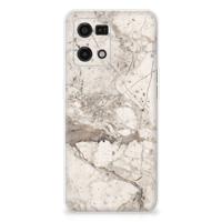 OPPO Reno7 4G | TPU | Siliconen hoesje | Marmer Beige