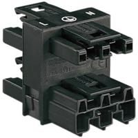 WAGO Netsplitter [Netstekker - Netbus, Netbus, Netbus] Totaal aantal polen: 2 + PE Zwart 1 stuk(s)