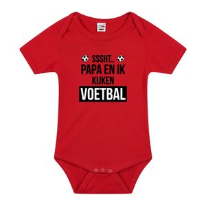 Belgie fan romper baby Sssht kijken voetbal rood jongens en meisjes