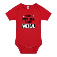 Belgie fan romper baby Sssht kijken voetbal rood jongens en meisjes