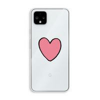 Hartje: Pixel 4 XL Transparant Hoesje