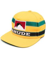 RHUDE casquette à patch logo - Jaune