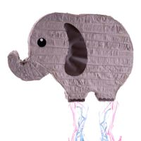 Pinata van papier - Olifant thema - 43 x 30 cm - Feestartikelen verjaardag - thumbnail