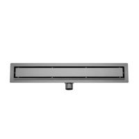 Wiesbaden Douchegoot met Tegelrooster en Flens Suus 80x7 cm Gunmetal Wiesbaden Douchegoot met Tegelrooster en Flens Suus 80x7 cm Gunmetal
