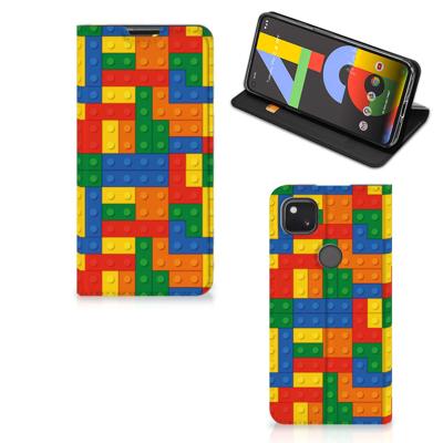 Google Pixel 4a | Hoesje met Magneet | Blokken