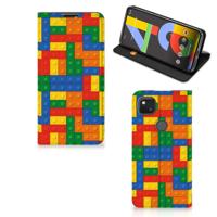 Google Pixel 4a | Hoesje met Magneet | Blokken