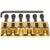 Graph Tech PG 0080 G6 String Saver Floyd Rose Style Saddles 6-String Saddles voor Floyd Rose-brug, goud (6 stuks)
