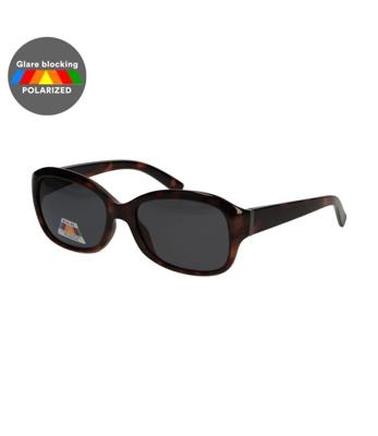 Spectrum polarized zonnebril ovaal tortoise grijs dames