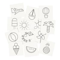 Creativ Company Memory kaarten, afm 7x7 cm, 400 gr, wit, 1 set