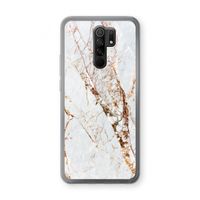 Goud marmer: Xiaomi Redmi 9 Transparant Hoesje Goud marmer: Xiaomi Redmi 9 Transparant Hoesje