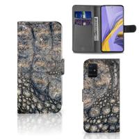 Samsung Galaxy A51 | Telefoonhoesje | Met pasjeshouder | Krokodillenprint