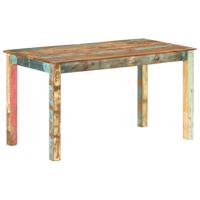 VidaXL Eettafel 140x70x76 cm massief gerecycled hout - thumbnail