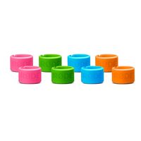 Rode XLR-ID set van 8 kleuren ringen Rode XLR-ID set van 8 kleuren ringen