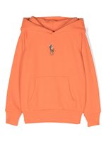 Ralph Lauren Kids hoodie en coton à logo Polo Pony - Orange