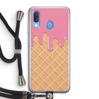 Ice cream: Samsung Galaxy A40 Transparant Hoesje met koord