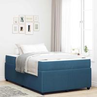Bedframe met matras met matras Blauw 120 x 200 cm Fluweel