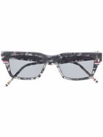 Thom Browne Eyewear lunettes de soleil TB714 à effet écaille de tortue - Gris