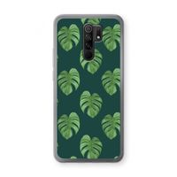 Monstera leaves: Xiaomi Redmi 9 Transparant Hoesje