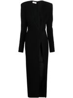 Mônot robe longue asymétrique à découpes - Noir