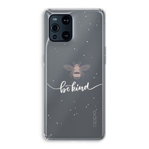 Be(e) kind: Oppo Find X3 Transparant Hoesje