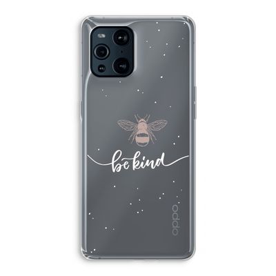 Be(e) kind: Oppo Find X3 Transparant Hoesje