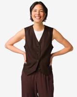 HEMA Damesgilet Isla donkerbruin (donkerbruin)