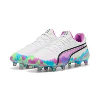 PUMA King Ultimate Brilliance Gras / Kunstgras Voetbalschoenen (MG) Dames Wit Paars Blauw