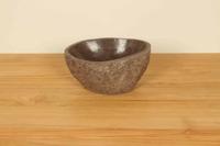 Aufsatzwaschbecken aus Flussstein RXXS010306, 27x20x12 cm