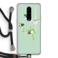 Hang In There: OnePlus 8 Transparant Hoesje met koord