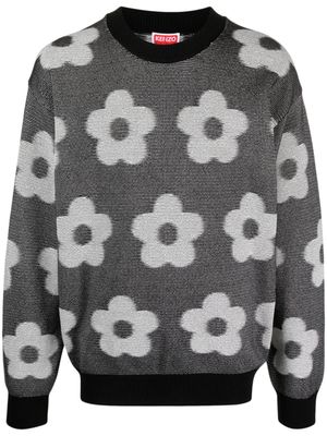 Kenzo sweat Flower Spot en coton - Noir