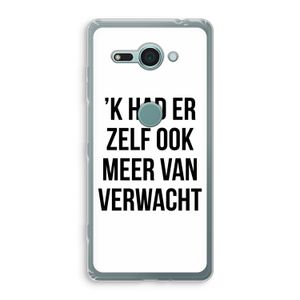 Meer verwacht: Sony Xperia XZ2 Compact Transparant Hoesje