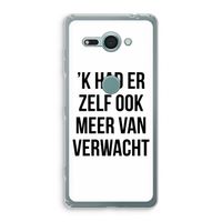 Meer verwacht: Sony Xperia XZ2 Compact Transparant Hoesje
